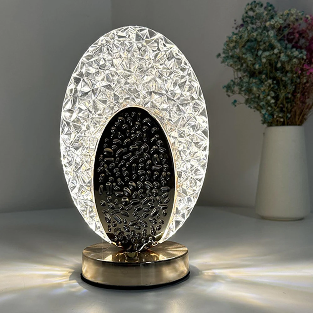 Mp usb cordless desk light touch control crystal beside lamps romantic atmosphere light thumb200