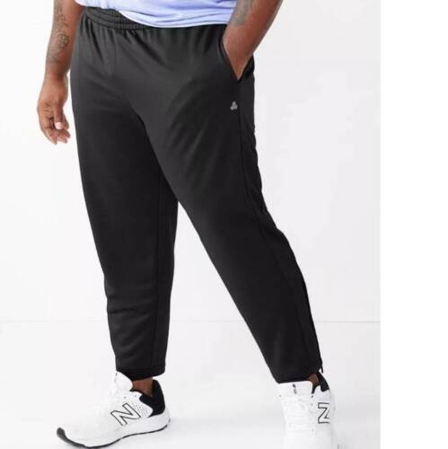 Primary image for Mens Joggers Tek Gear Black Midweight Active Big & Tall Athletic Pants-size 3XLT