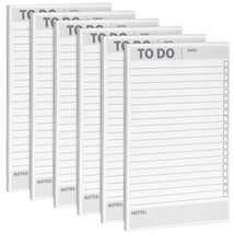 6-Pack To Do List Notepads With 60 Sheets For Daily Reminders, Notes, 8.... - £30.44 GBP