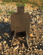 Portable AR500 IDPA IPSC Steel Shooting Target Gong Base Stand 1/4&quot; X 7&quot; X 12” - £38.60 GBP