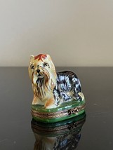 Limoges Sinclair Hand Painted Limited Edition Yorkie Yorkshire Dog Trink... - £97.38 GBP
