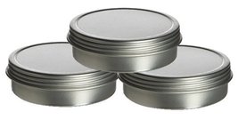Tin Flat Container with Tight Sealed Screw top Cover. Use for Storing Sm... - £5.78 GBP
