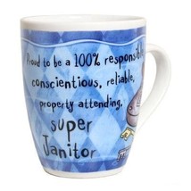 Colorful Porcelain Janitor Mug - £11.98 GBP