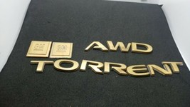 06 07 08 09 Pontiac Torrent Awd Gold Tone Rear Lid Gate Emblem Logo Badge Sign - £21.26 GBP