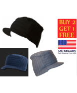 Visor Beanie Pick Color Square Rib Knitted Flat Top Ski Castro Cadet GI Cap - $13.65 CAD