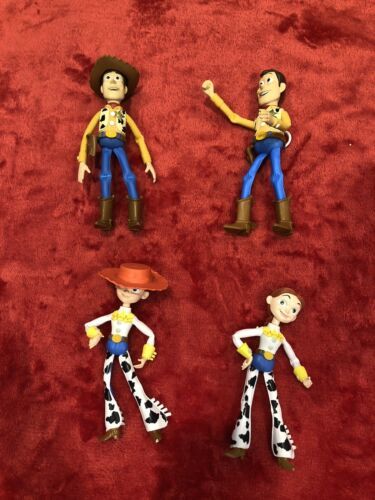 4 Disney Pixar Toy Story Woody Pull String & Jesse Figures Bulk Lot ...