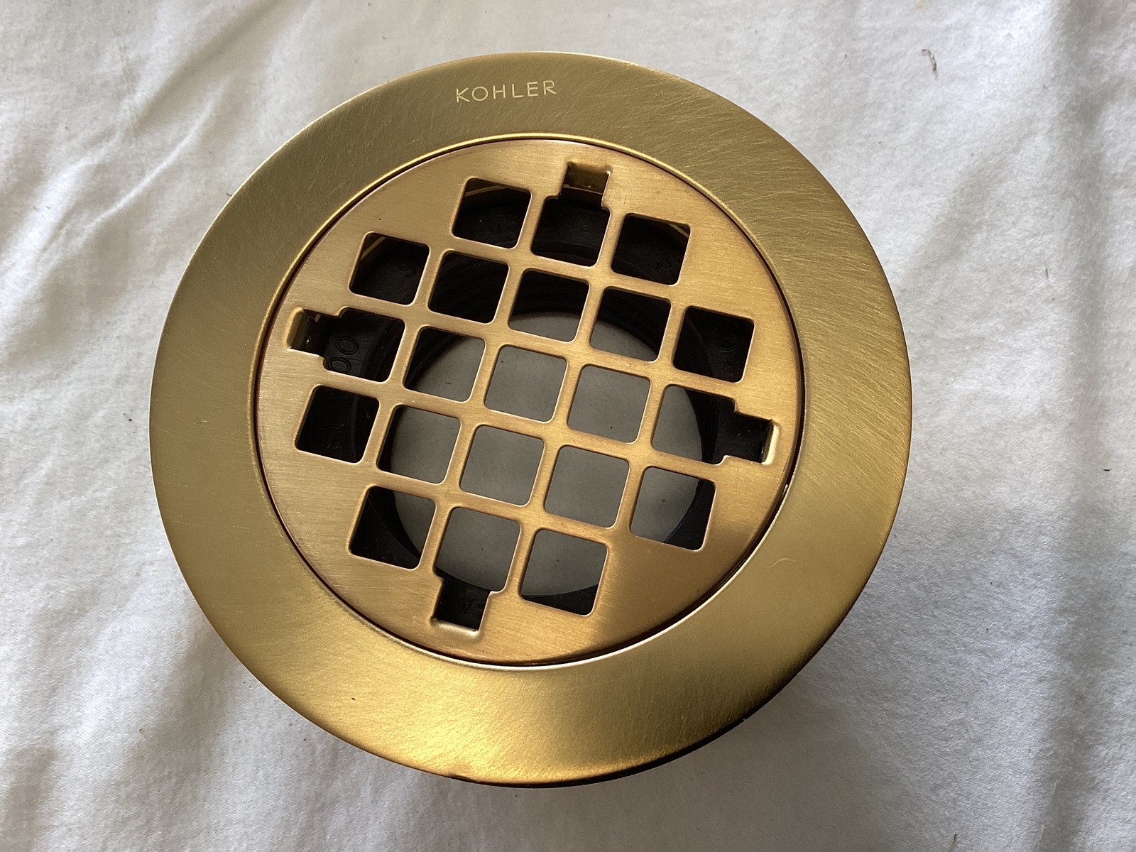 Kohler 9132-2MB Round Shower Drain - Vibrant Brushed Moderne Brass *READ - $38.90