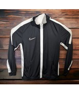 Nike Boys Track Jacket Full Zip Black with White Size Medium New - $34.65