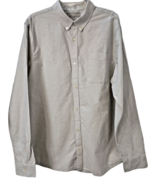 Everlane Shirt Men&#39;s XL Gray Organic Cotton Oxford Button Front Shirt NWOT - £27.31 GBP