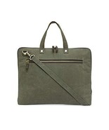 Green Solid Canvas Compact Laptop MacBook Sling Messenger Bag for Men an... - €39,59 EUR