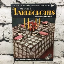 The Newest In Tablecloths And Bedspreads Clarks Pattern Book No. 235 VTG... - $19.79