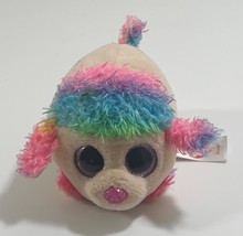 TY Beanie Boos Teeny Tys 4&quot; FLORAL Poodle Stackable Plush Stuffed Animal - $2.96