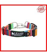 Durable Martingale Dog Collar with Stainless Steel Chain, Perfect for Tr... - $39.93 CAD