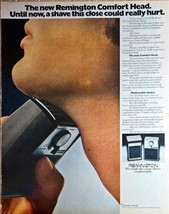 REMINGTON - COMFOR HEAD SHAVER - 1972 Vintage Print Ad - $185.63 MXN