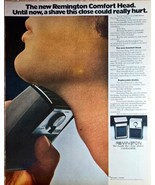 REMINGTON - COMFOR HEAD SHAVER - 1972 Vintage Print Ad - $185.63 MXN