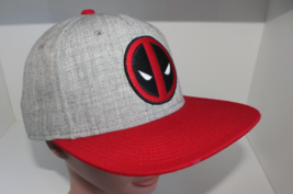 Marvel Deadpool Original Gray Red Baseball Cap Hat One Size Adjustable S... - $12.99