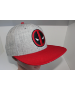 Marvel Deadpool Original Gray Red Baseball Cap Hat One Size Adjustable S... - $12.99