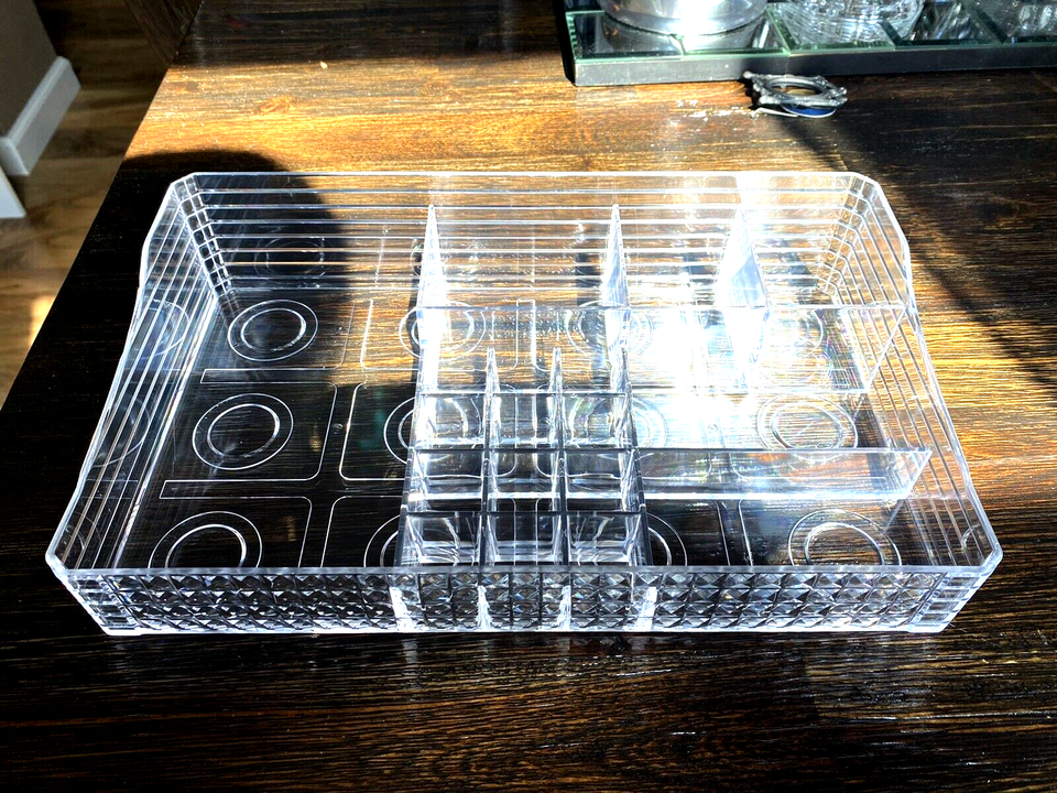 Clear Acrylic Makeup Cosmetic Organizer Toiletry Lipstick Plastic Storag... - £11.27 GBP