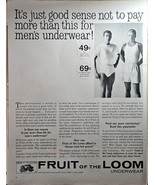 FRUIT of the LOOM underwear - NYC Empire State - 1961 Vintage Print Ad - $246.42 MXN