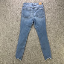 Aero High Rise Skinny Jean Womens 2 Raw Hem Ankle Stretch Denim Pants 28x28 - $13.39