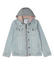 MSRP $80 Urban Republic Light Blue Denim Hooded Zip-Up Jacket Size 4 NWOT - $21.95