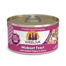 Weruva Cat Mideast Feast with Grilled Tilapia in Gravy 3oz. (Case of 24) - £55.35 GBP