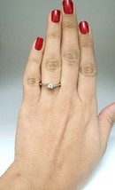 18ct White Gold Cubic Zirconia Ladies Solitaire Engagement Ring - $402.20