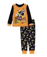 NWT Toddler Mickey Mouse Halloween &quot;Treats&quot; 2 Piece Pajama Sleep Set Sz 2T - $16.82