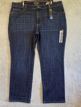 Lee Relaxed Fit Straight-Leg Jeans Bewitched Blue Women&#39;s size 18 P NWT - $24.75