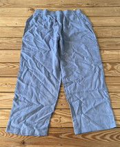 Susan graver NWOT Women’s Linen Crop pants size S chambray blue A3 - £15.33 GBP