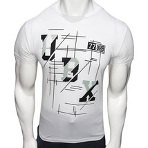 Nwt Urban X 77 Fashion Men&#39;s White Crew Neck Short Sleeve T-SHIRT Size S L - £11.21 GBP