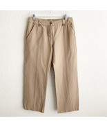 LL Bean women&#39;s 8 P Petite Nylon Spandex khaki Tan pants 0 DCG2 Stretch - $15.71