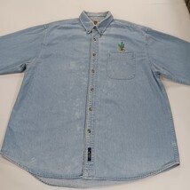 Port Authority CACTUS RN#90836 Original Denim Shirt Men's XL Blue Button-Down image 14