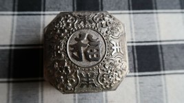 Antique Solid Sterling Silver Asian Trinket Betel Opium Box And Stamped  - £592.45 GBP