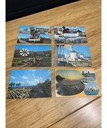 Vintage Lot of 6 Windmill International Greece Travel Postcard KG JD - €12,83 EUR