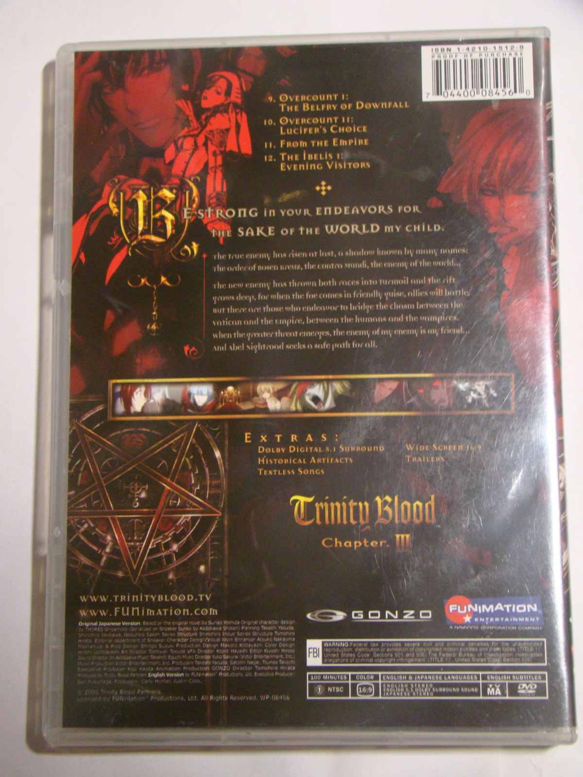 Trinity Blood - Chapter III (Dvd) - DVDs & Blu-ray Discs