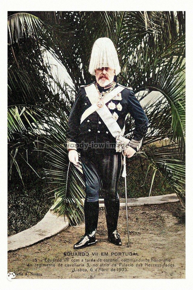 rsc1258 - King Edward VII on a visit to Portugal, (later years) - photo 6x4 - $2.95