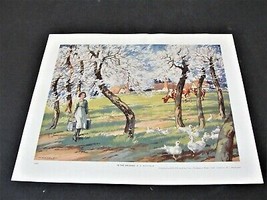 In the Orchard by E. H. Whydale -Printed in England-1950’s Reproduction Print. - £8.67 GBP
