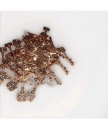 Lot 10 Retro Victorian Inspired 3&quot; Skeleton Key Copper Color Finish Craf... - $176.78 MXN