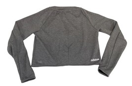 Adidas Women’s Cropped Track Jacket Gray Size S NWT Full Zip New with Tags image 5