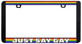 Say Gay Lesbian LGBTQ Rainbow License Plate Frame Only-
show original title

... - £5.77 GBP
