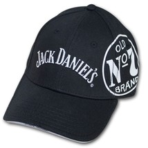 Jack Daniel&#39;s Old No. 7 Side Logo Adjustable Black Hat Black - £27.63 GBP