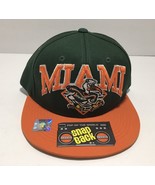 Miami Hurricanes Embroidered Spell-Out Snapback Hat Top of The World 90&#39;... - £51.42 GBP