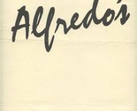 Alfredo&#39;s Menu The Westin Hotel Vail Colorado 1980&#39;s - $21.78