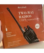 3-Pack Arcshell AR-5 Rechargeable Two-Way Radios with charger US Seller - $684.40 MXN