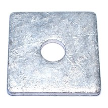 5/8&quot; x 2-1/2&quot; x 2-1/2&quot; x 3/16&quot; Hot Dip Galvanized Grade 2 Steel Square Washers - $59.21+