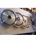 1977 CENTURY COUPE 15 INCH SLOTTED HUB CAPS WHEEL COVERS DENTS USED OEM ... - $155.68