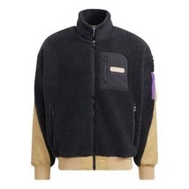 Adidas HC0374 Mr Sherpa Splicing Stand Collar  Sports Jacket Black ( S ) - $148.47