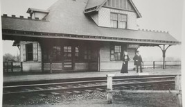 Auburn Pennsylvania Railroad Station as it was in Early 1900s Photograph 8x10 - £46.92 GBP