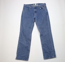 Vintage Harley Davidson Mens 38x34 Faded Spell Out Wide Leg Denim Jeans ... - £59.39 GBP